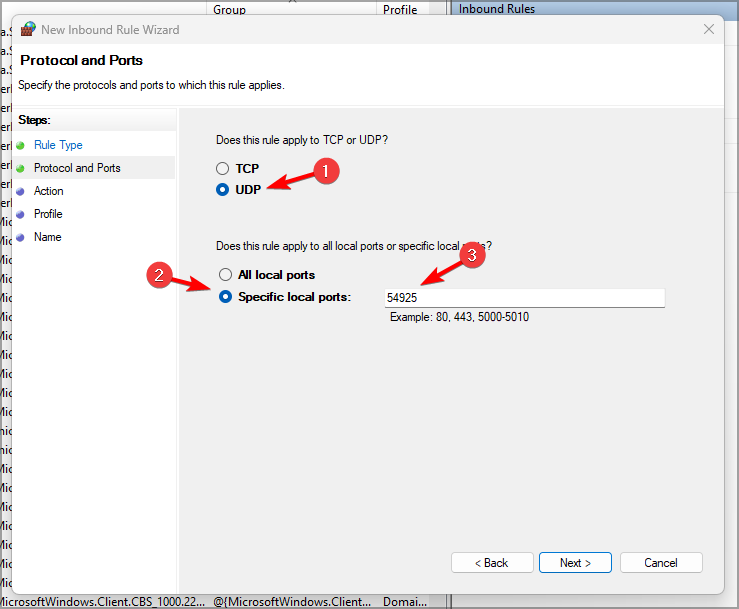 UDP-firewall-windows-11