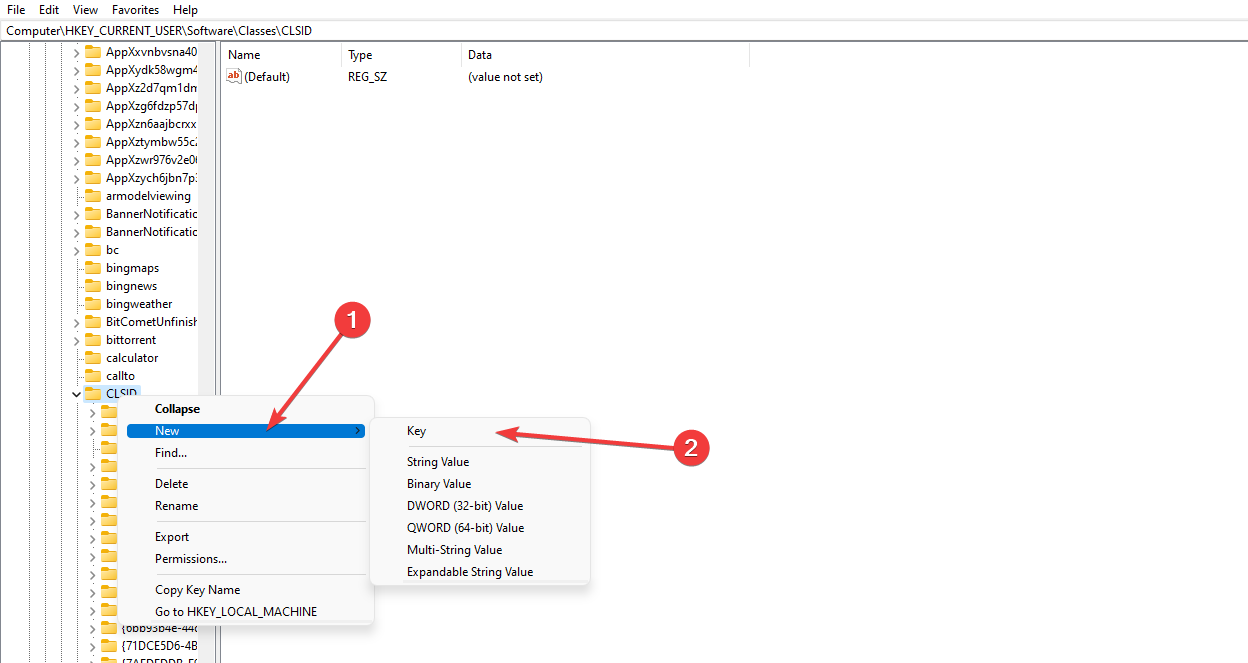 New-Key-Registry-Editor-Adjust