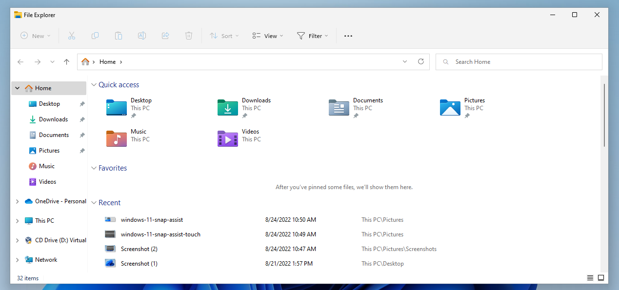 Windows 11 版本 22H2：文件资源管理器更改