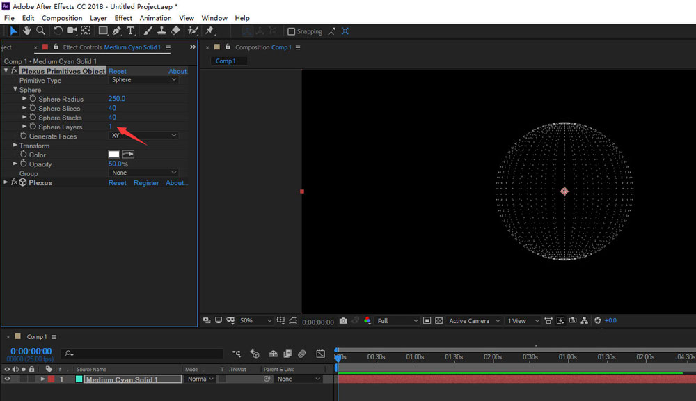 AE如何制作中心射线效果?AE快速制作中心射线效果教程截图