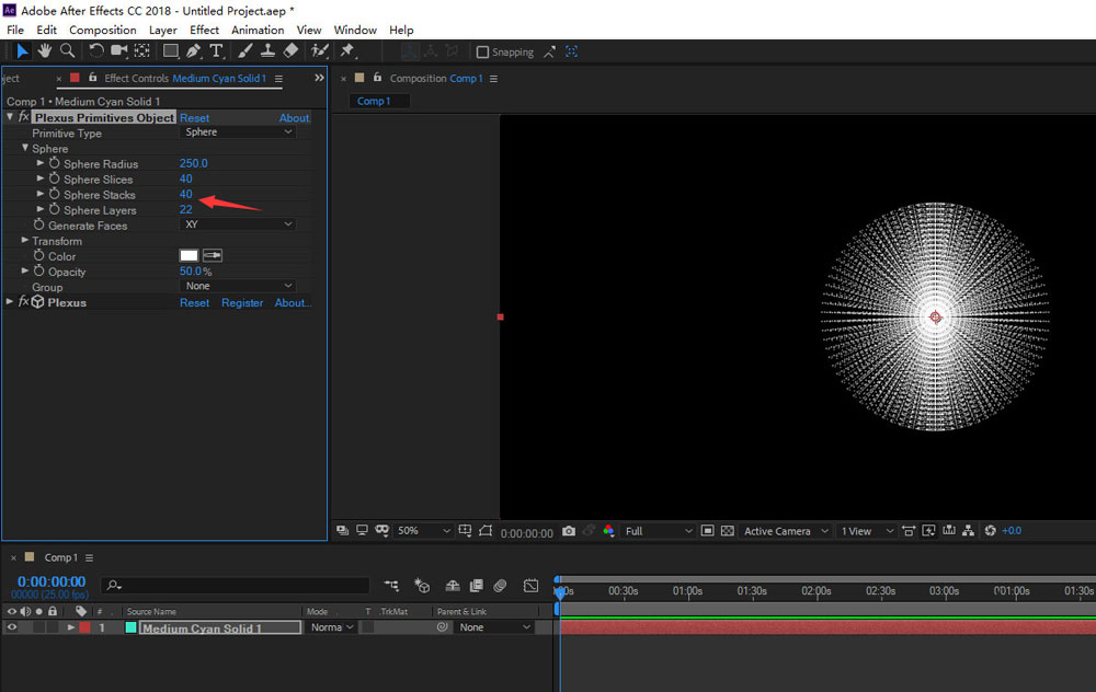 AE如何制作中心射线效果?AE快速制作中心射线效果教程截图