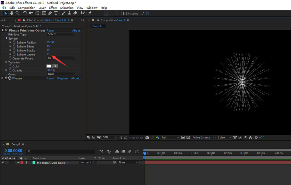 AE如何制作中心射线效果?AE快速制作中心射线效果教程截图