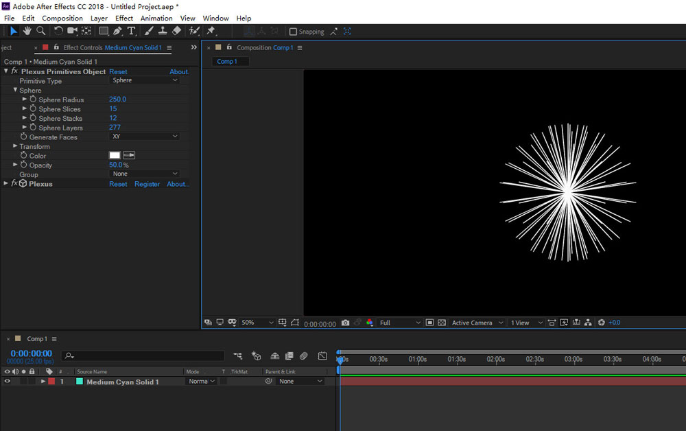 AE如何制作中心射线效果?AE快速制作中心射线效果教程截图