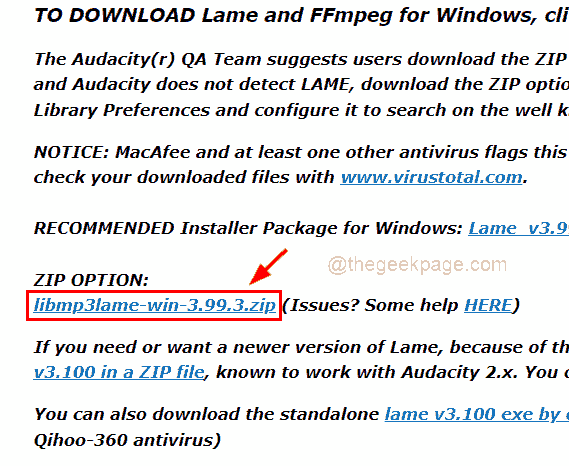 修复：Windows 11、10 中的计算机错误中缺少 Lame_enc.dll