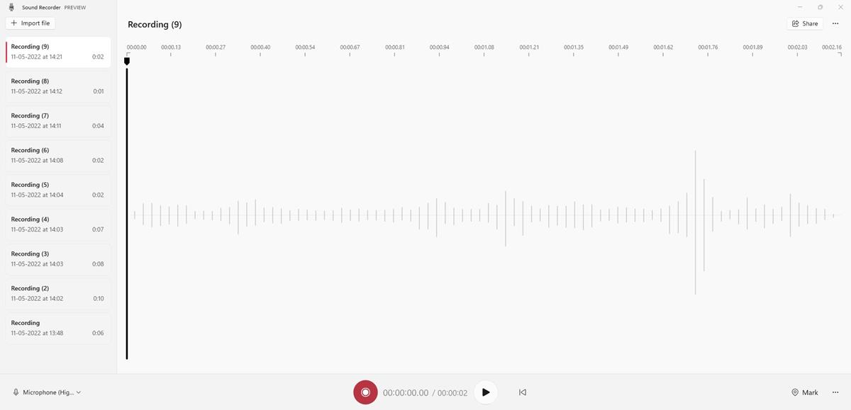 微软为 Windows 11 Insiders 发布新的录音机应用程序