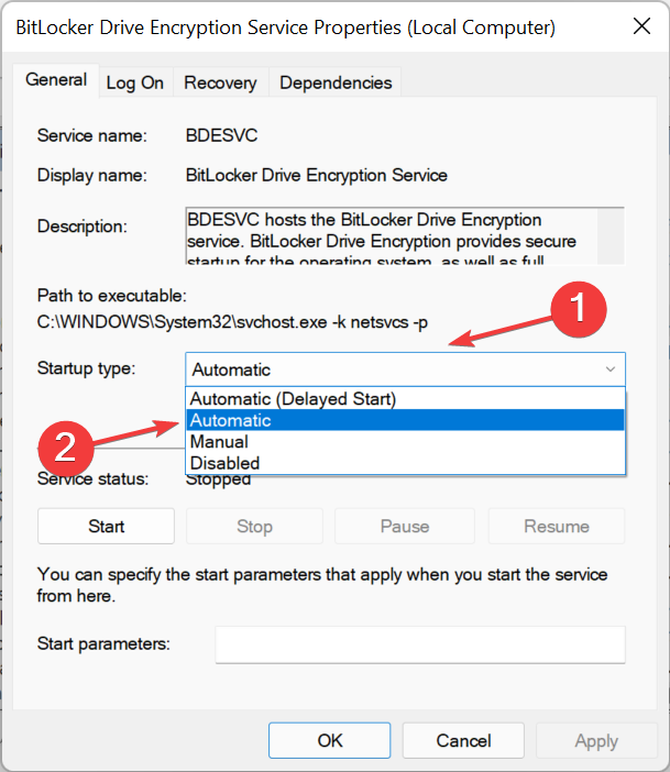 修复:无法在 Windows 11 中打开 BitLocker 控制面板工具