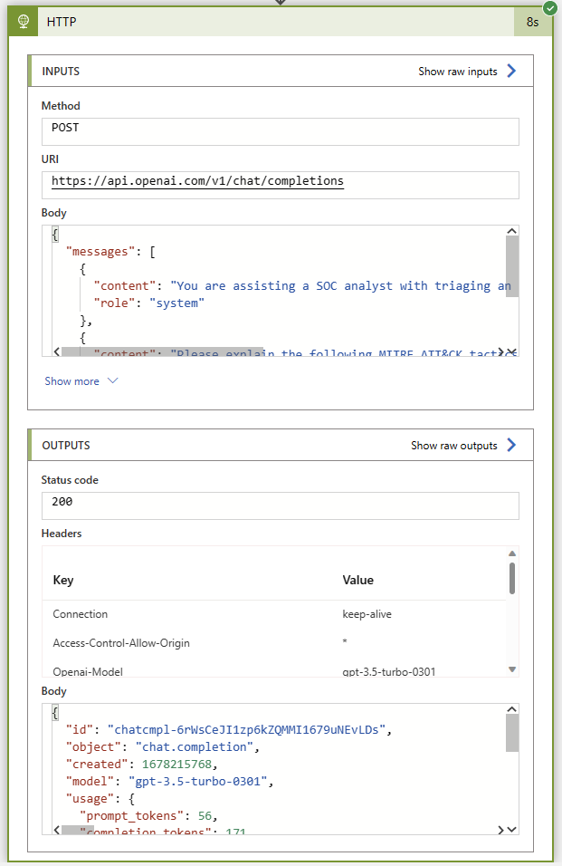 OpenAI 和 Microsoft Sentinel 第 3 部分:达芬奇与 Turbo