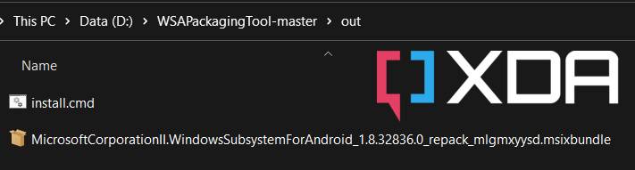 WSAPackagingTool 可以更轻松地修改适用于 Android 的 Windows 子系统