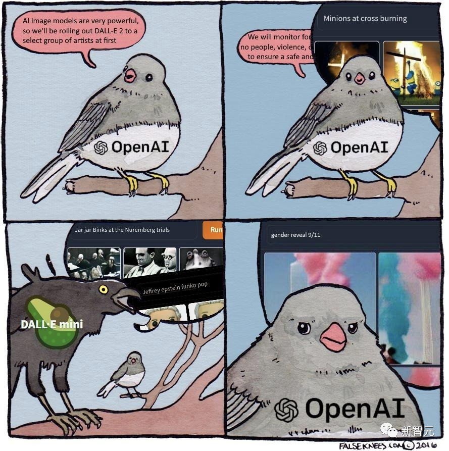 二代GAN网络崛起？DALL·E Mini画面惊悚，老外玩疯了！