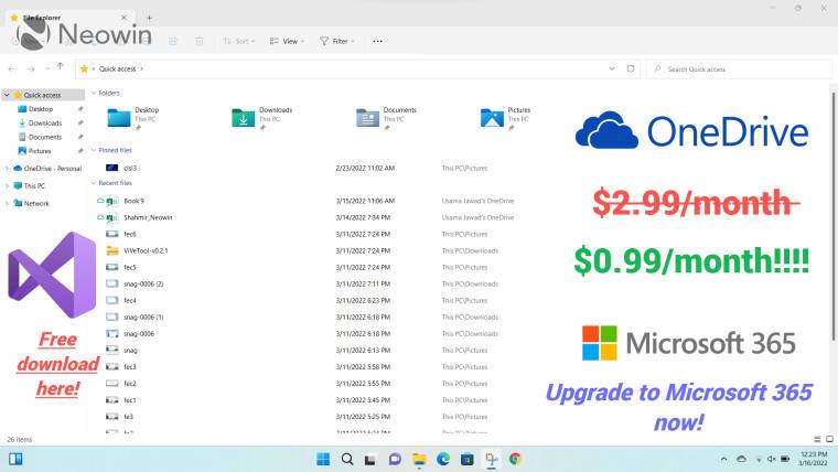 微软：Windows 11 中的文件资源管理器广告是个意外……有点像