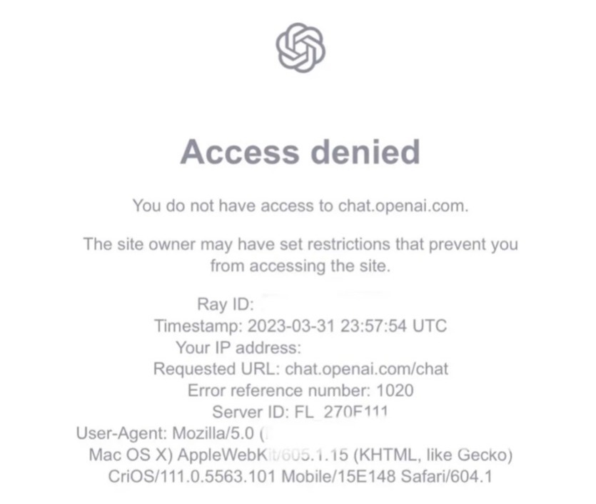 意大利宣布禁用 ChatGPT 聊天机器人，将调查 OpenAI 的隐私保护问题