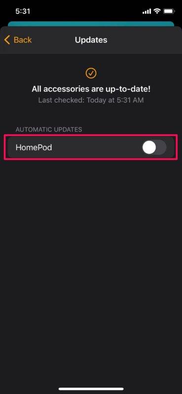 如何在 HomePod Mini 上禁用自动更新