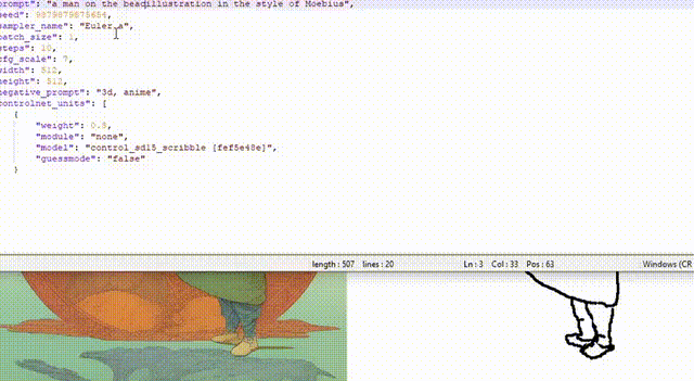 你画一笔AI画整张图！AI实时作画方式被打开，颜色细节自动补全，一个脚本即可实现