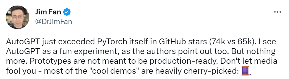 AutoGPT星标超PyTorch，但需注意其局限性：Star量近8万