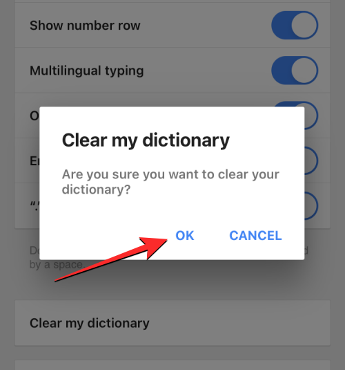 如何清除 iPhone 上的键盘历史记录