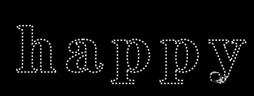 AE怎么制作虚线文字效果的动画?AE动态虚线文字的做法截图