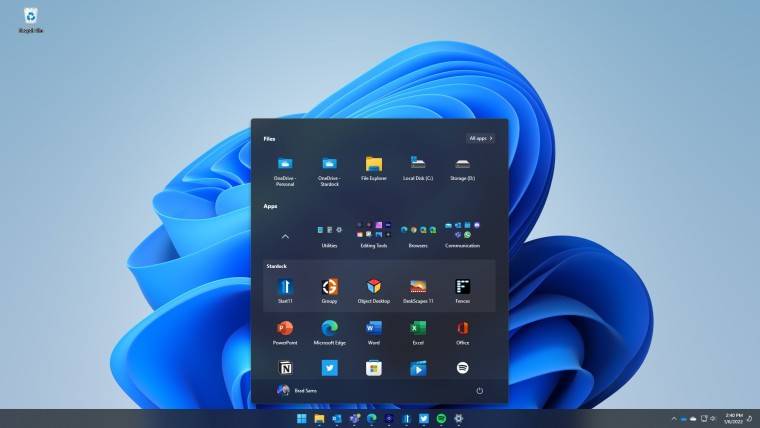 Start11 v1.1 为 Windows 10 和 11 添加了图标锁定、应用文件夹、Fences 支持等
