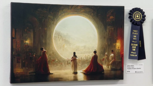 我的画拿奖了，但是用AI画的