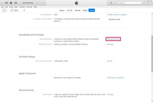 如何在 PC 和 Mac 上删除 Apple 购买的链接设备