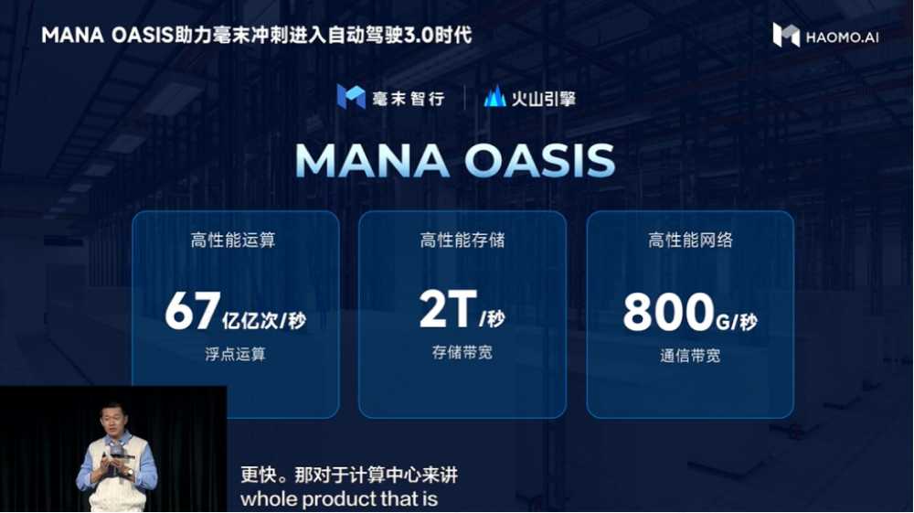 MANA OASIS加持,毫末算力极致优化,训练成本降低100倍