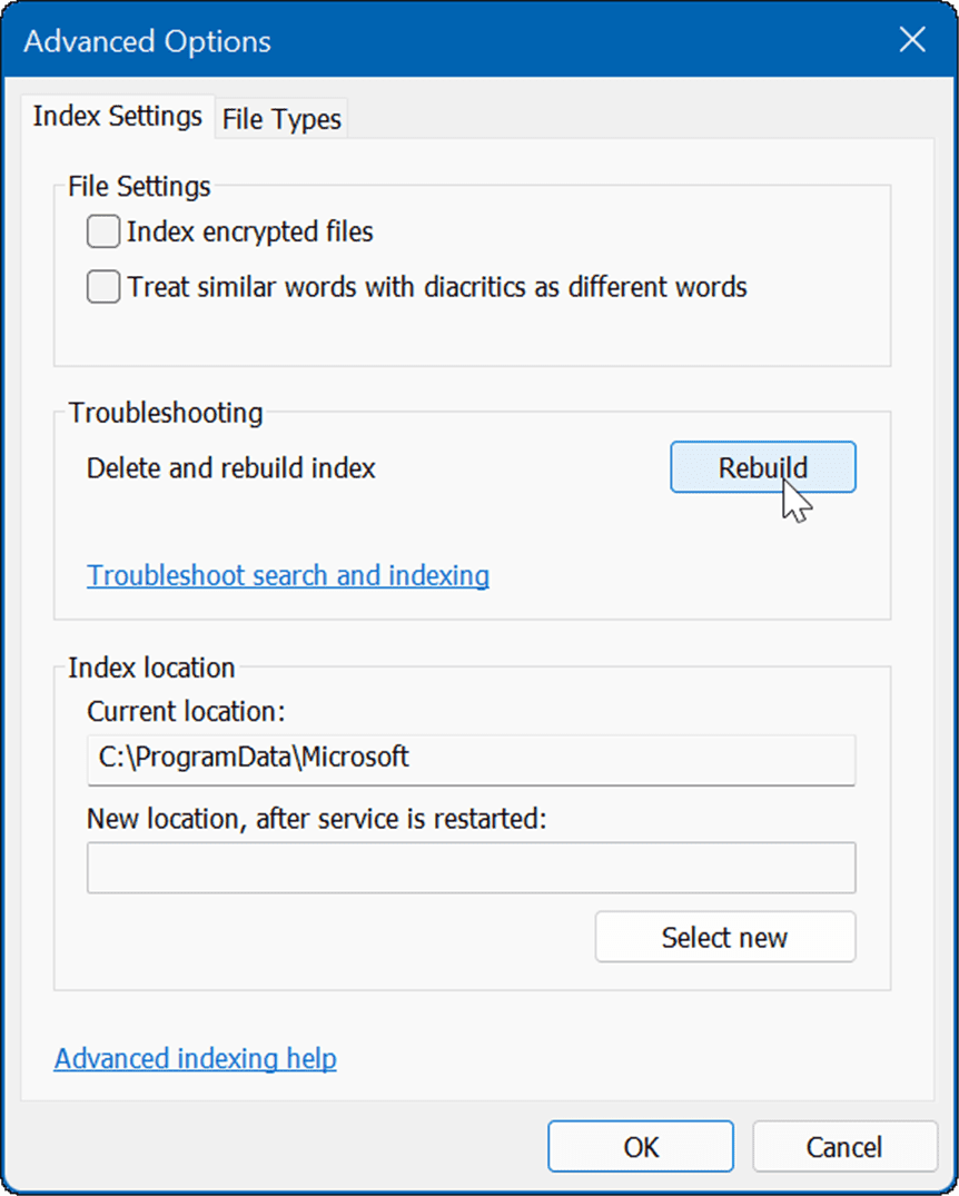 如何在 Windows 11 中将文件和文件夹从搜索结果中隐藏？
