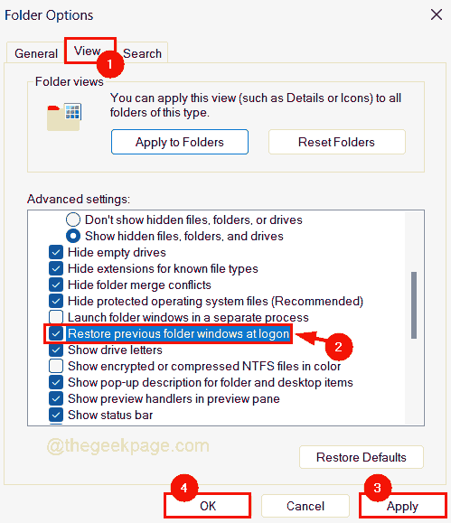 如何在 Windows 11 中防止重新启动时自动打开应用程序或文件夹