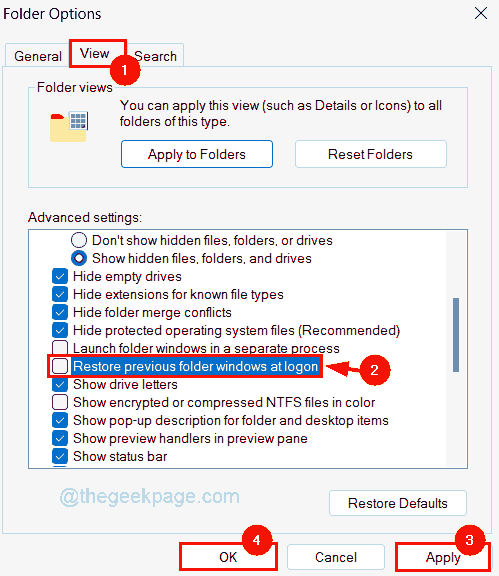 如何在 Windows 11 中防止重新启动时自动打开应用程序或文件夹