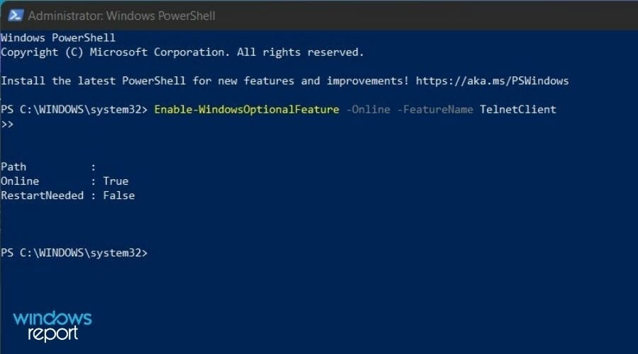telnet-windows-powershell