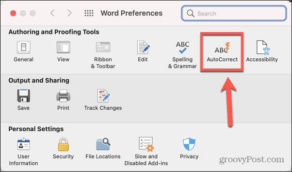 type-arrows-word-mac-autocorrect