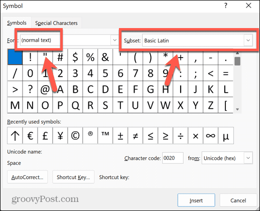 type-arrows-word-symbol-subset