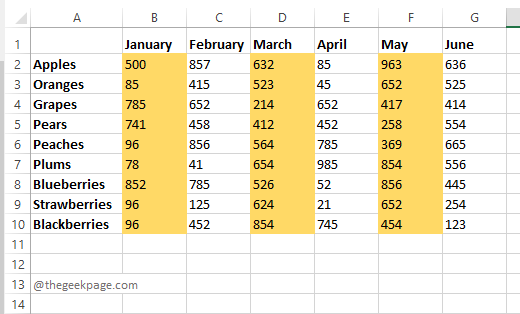如何在 MS Excel 中为交替行或列着色