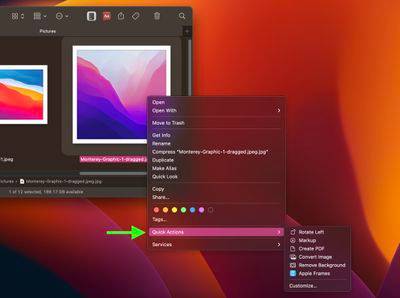 macOS：如何在 Finder 中使用快速操作