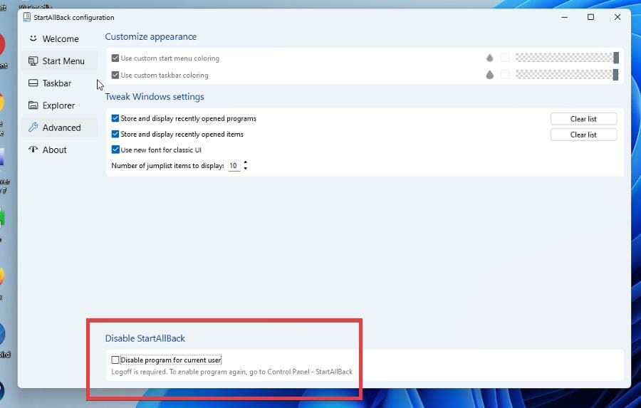 在 Windows 11 上使用 StartAllBack 恢复到 Windows 10 界面