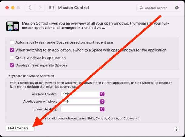 在 Mac 上使用带有热角的快速笔记