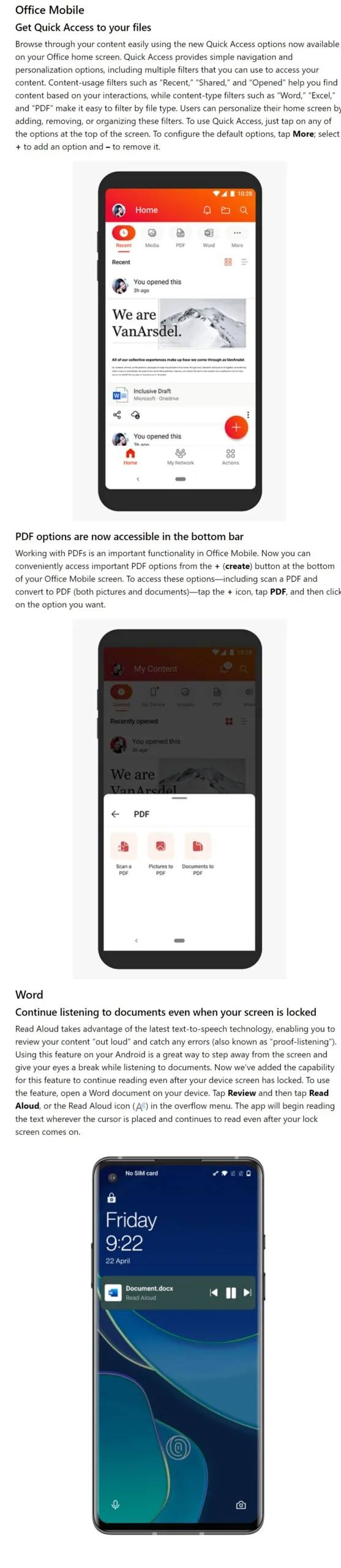 微软为 Android 用户发布 Office Insider Preview Build 16.0.15225.20024