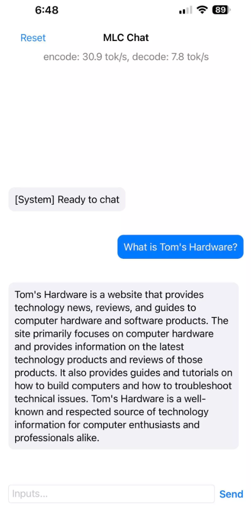 MLC LLM发布：开源AI聊天机器人，支持本地运行，兼容集显电脑与iPhone。