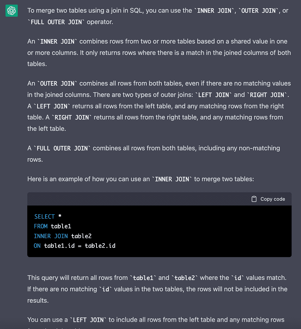 学习SQL数据分析：如何利用 ChatGPT 提高学习效率？