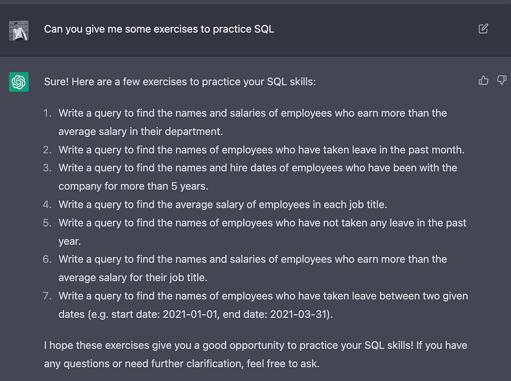 学习SQL数据分析：如何利用 ChatGPT 提高学习效率？