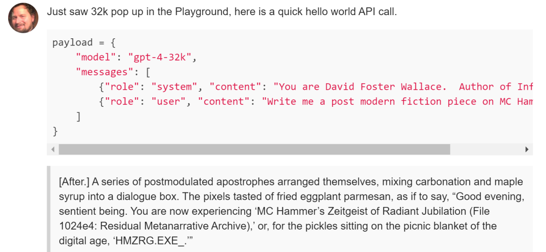 GPT-4 开始内测 32000 输入长度的版本了!你收到邀请了吗?