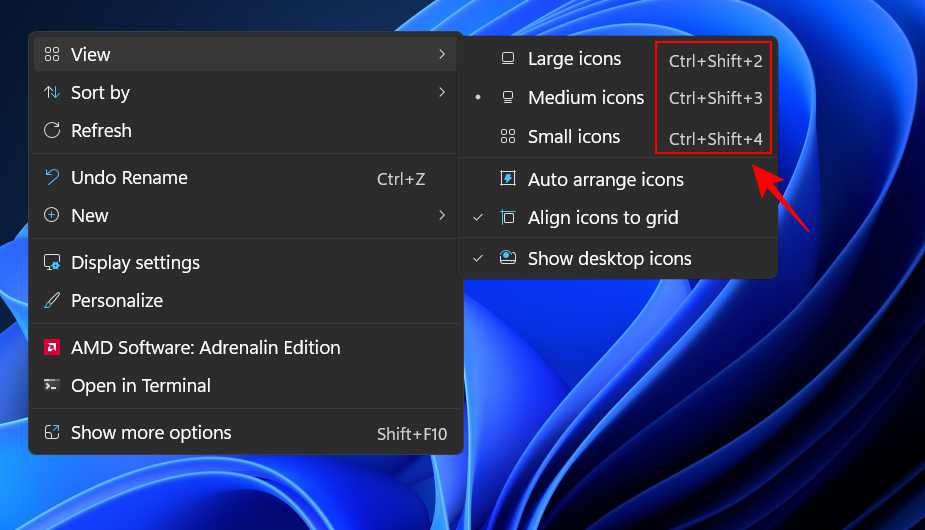 如何在 Windows 11 上缩小图标