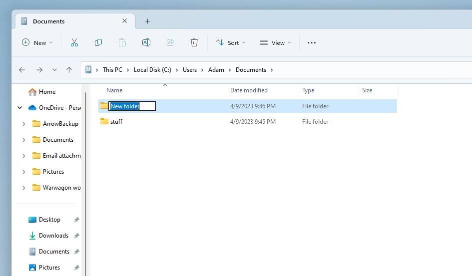 指导 如何在 Windows 中创建文件夹