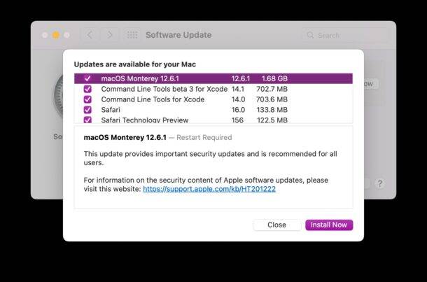 如何在不升级到 MacOS Ventura 的情况下安装 MacOS 更新