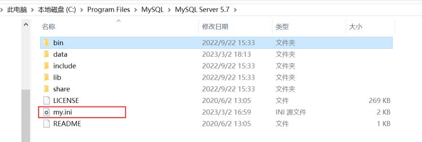 安装的mysql中没有my.ini文件如何解决