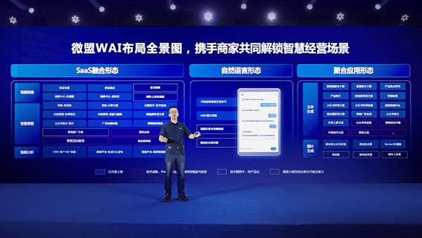 微盟发布AI大模型应用产品WAI 布局“SaaS+AI”助力商户智慧经营