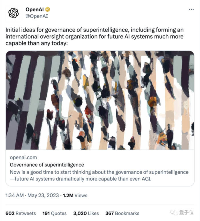 将AI比喻为核设施,OpenAI呼吁全球严管AI开发