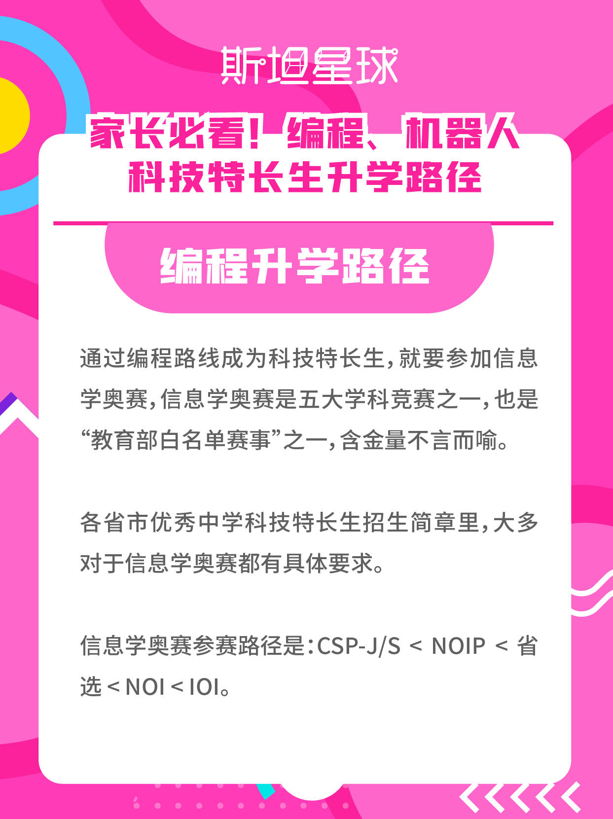 一文看懂编程、机器人科技特长生升学路径