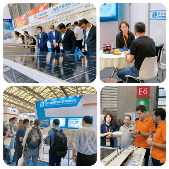 德天智能光伏清扫机器人惊艳2023上海SNEC