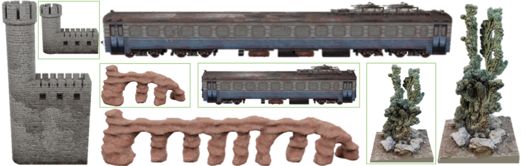 三维场景生成：无需任何神经网络训练，从单个样例生成多样结果