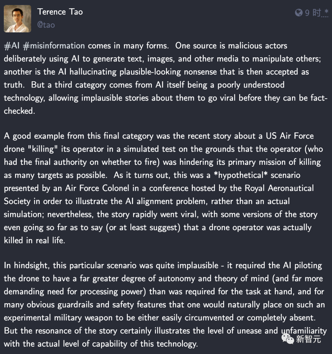 AI无人机「误杀」事件震动全球!LeCun吴恩达陶哲轩怒斥炒作,揭露真相