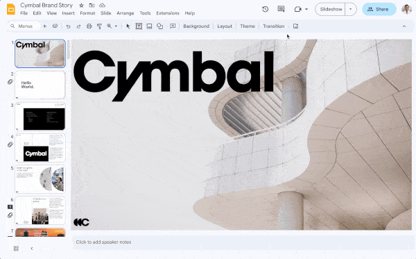 谷歌演示文稿应用 Slides 引入 AI 生成图像功能